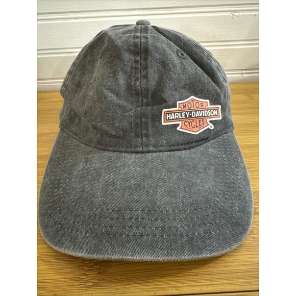 Harley Davidson Hat Cap Adjustable Logo Biker Patch Museum - Picture 1 of 4